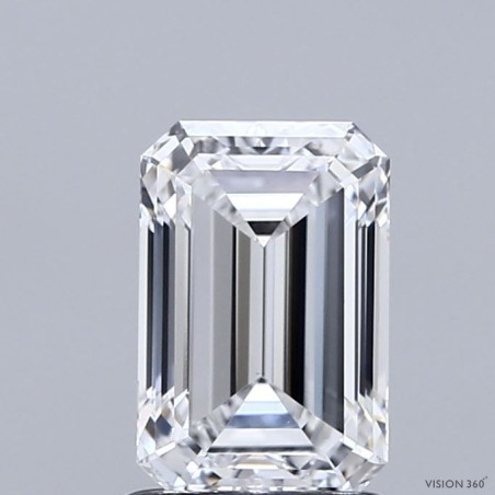 Diament laboratoryjny szlif szmaragdowy, 1.52ct, VVS2, D, IGI LG763648060