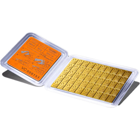 Sztabka złota 50 gramów VALCAMBI LBMA CombiBar