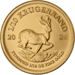 Złota moneta 1/10 uncji Krugerrand 2026 r