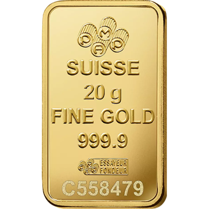 Sztabka Złota 20 gramów  PAMP LBMA