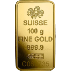 Sztabka Złota 100 gramów  PAMP LBMA