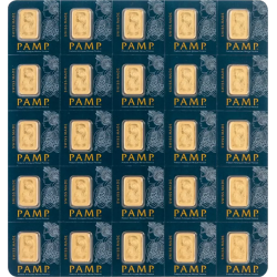 Sztabka Złota 25 x 1 gram PAMP LBMA Multipak