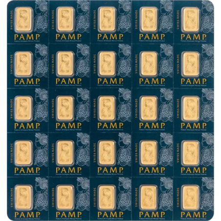 Sztabka Złota 25 x 1 gram PAMP LBMA Multipak