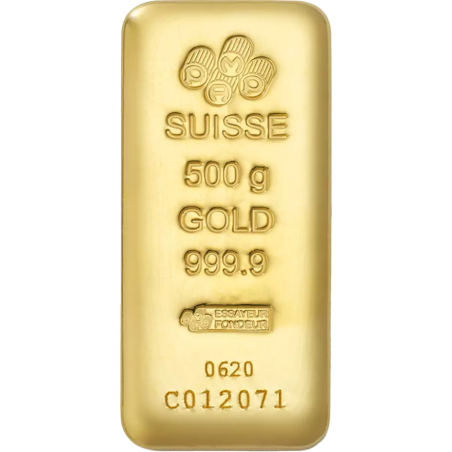 Sztabka Złota 500 gramów PAMP LBMA