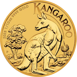 Złota moneta 1/10 uncji Australijski Kangur 2024 r