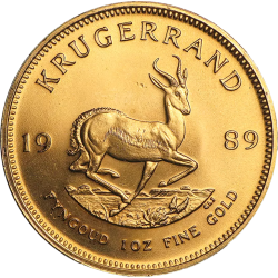 Złota moneta 1 uncja Krugerrand losowe roczniki