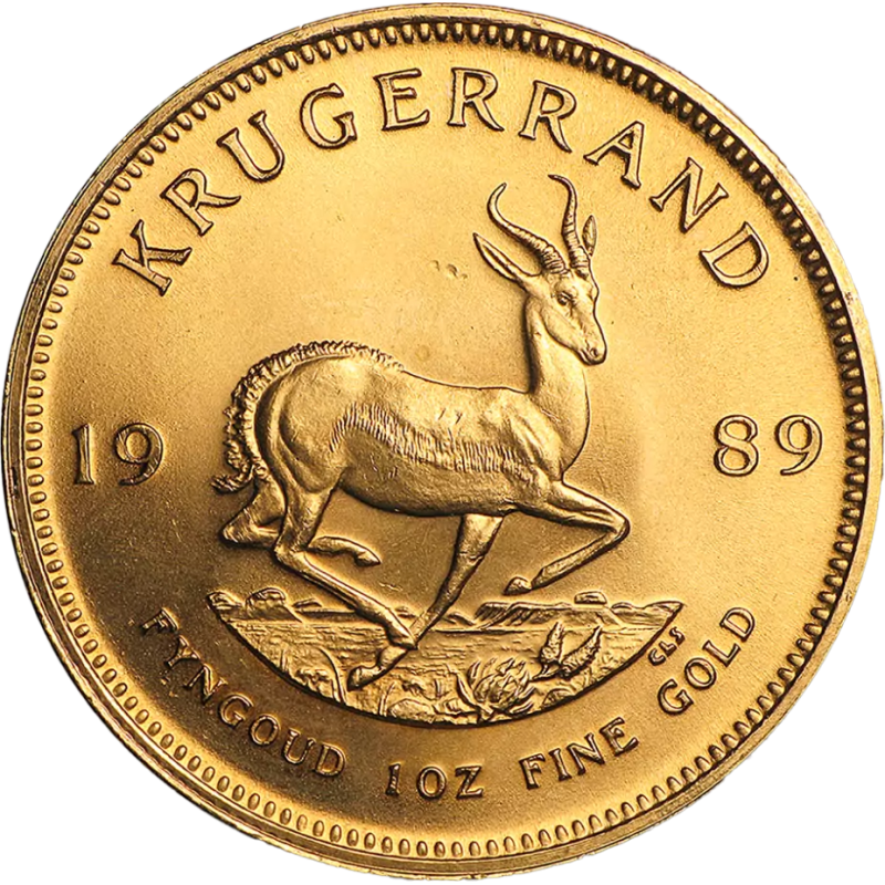 Złota moneta 1 uncja Krugerrand losowe roczniki