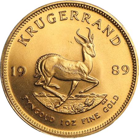 Złota moneta 1 uncja Krugerrand różne roczniki