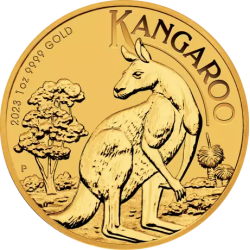 Złota moneta 1 uncja Australijski Kangur 2023 r