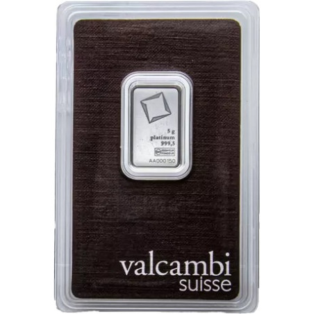 Sztabka platyny 5 gramów VALCAMBI