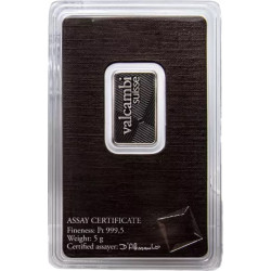 Sztabka platyny 5 gramów VALCAMBI