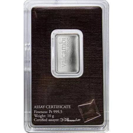 Sztabka platyny 10 gramów VALCAMBI