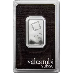 Sztabka platyny 20 gramów VALCAMBI