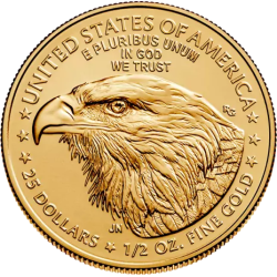 Złota moneta 1/2 uncji Amerykański Orzeł 2024 r