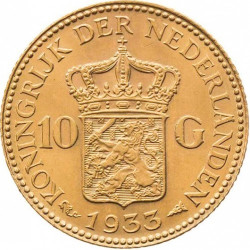 Złota moneta 10 Guldenów