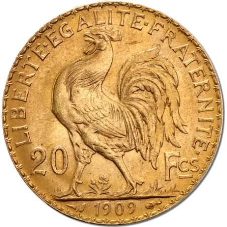 Złota Moneta 20 Franków Francja Au. 900