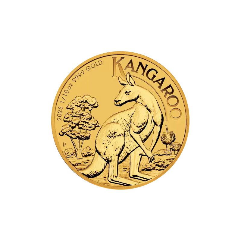 Złota moneta 1/10 uncji Australijski Kangur różne roczniki
