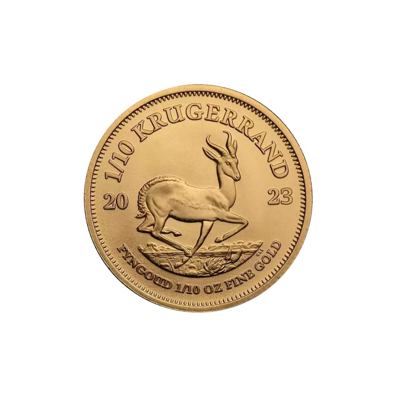 Złota moneta 1/10 uncji Krugerrand różne roczniki