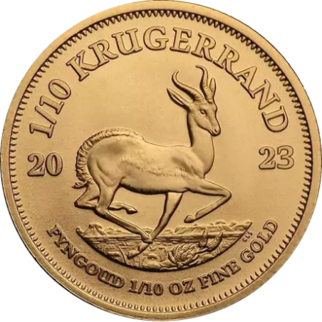 Złota moneta 1/10 uncji Krugerrand różne roczniki
