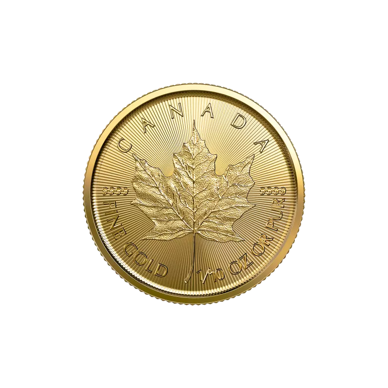 Złota Moneta 1/10 uncji Liść Klonu różne roczniki Złota Moneta 1/10 uncji Liść Klonu różne roczniki